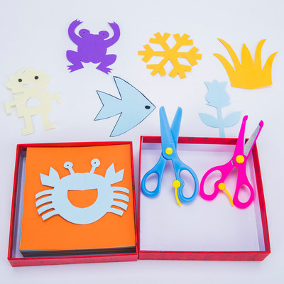 儿童剪纸手工240张彩纸套装——幼儿园手工活动首选